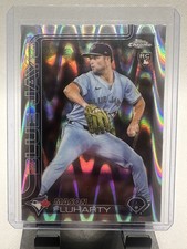 MASON FLUHARTY RC 2025 TOPPS CHROME UPDATE RAY WAVE #USC161 BLUE JAYS