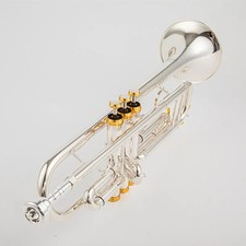 8335 Bb Trumpet B Flat Silver Plated Professional Trumpet with Leather Case