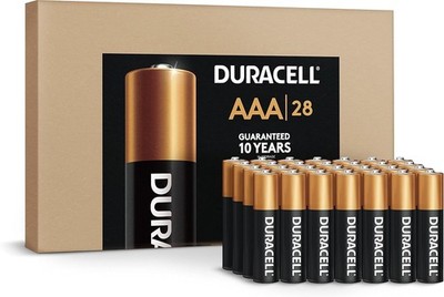 Duracell AAA /Alkaline Batteries with POWER BOOST Ingredients, 28 Count