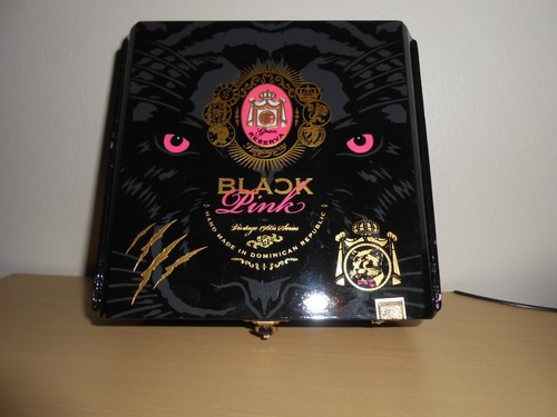 Arturo Fuente Rare Black/Pink "Signature" Empty Cigar Box