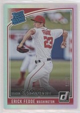 2018 Chronicles Donruss Rated Rookies Stat Line Season 13/15 Erick Fedde 1l2