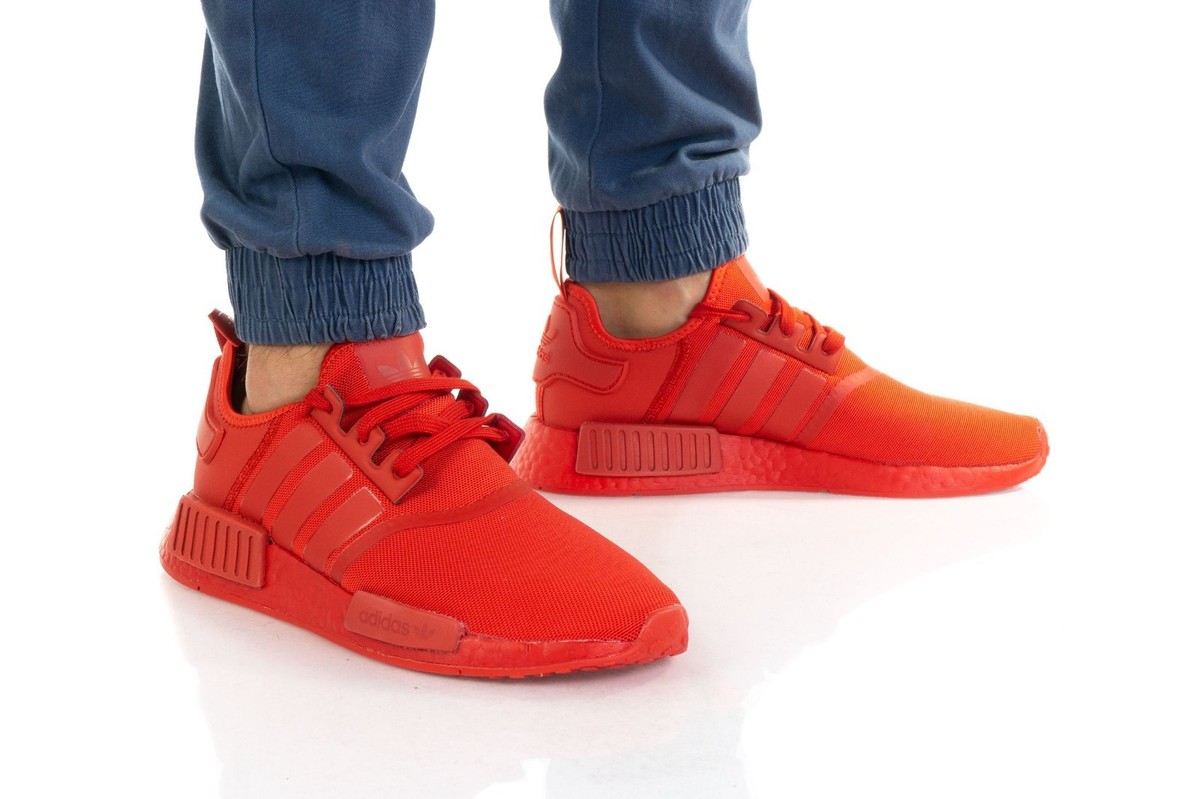 adidas Men's NMD_R1 Shoes, Scarlet Red / 11.5