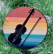 Violin Christmas Ornament