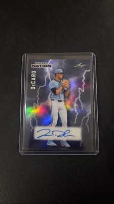 2026 Leaf Baseball Nation Jason DeCaro Auto #10/10 UNC Tar Heels Prospect RC 