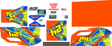 BULLDOG IMCA MOD  1X10 BUGGY STREET STOCK  COMBS ORANGE  THEME  WRAP KIT