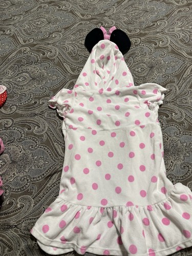 Minnie Mouse Pailletten Einteiler Badeanzug & Kapuze Reißverschluss bestickt Rüschen Cover Up - Bild 5 von 5