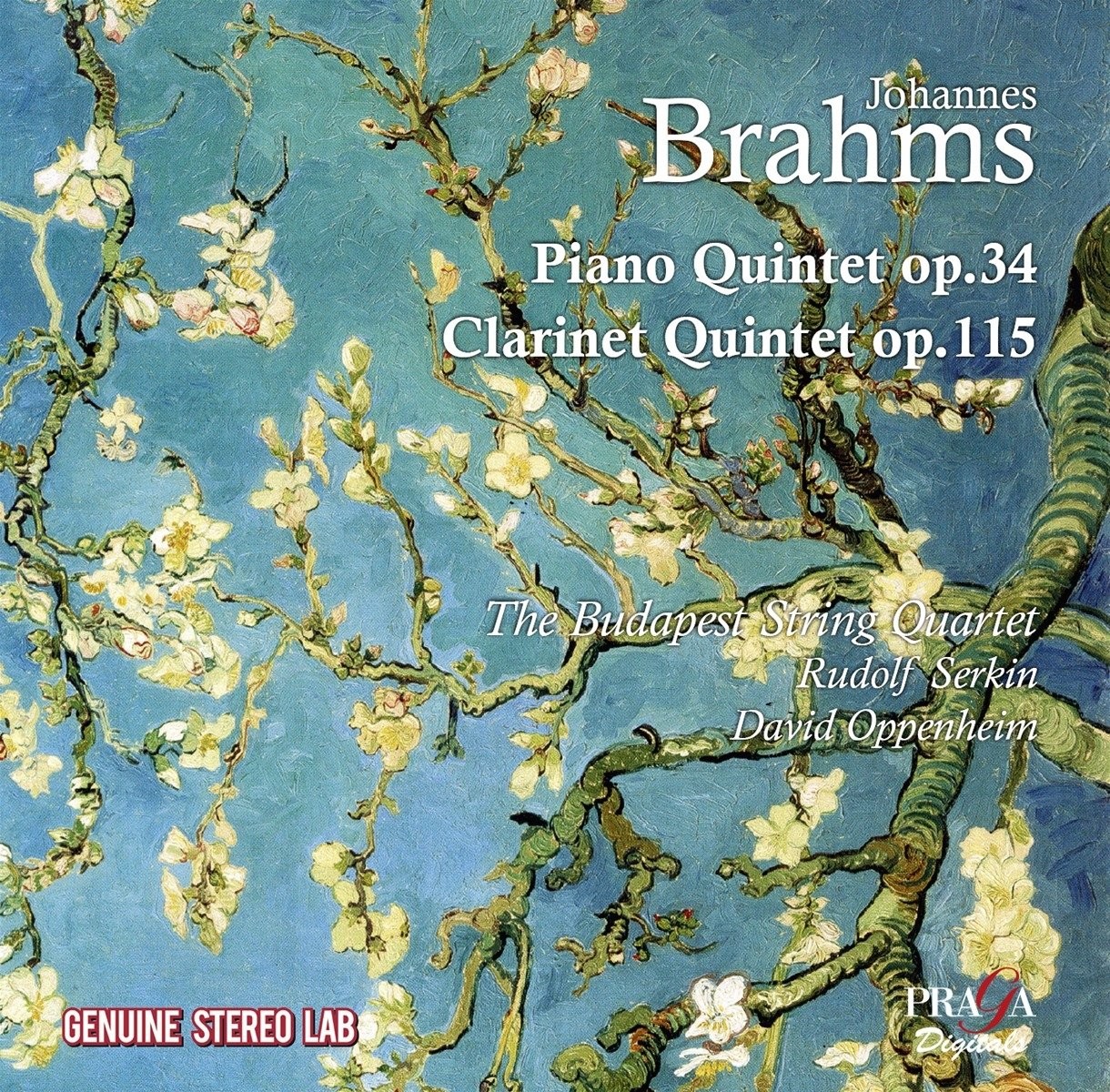 PRD250390 Quatuor Budapest Johannes Brahms: Piano Quintet, Op. 34/Clarinet