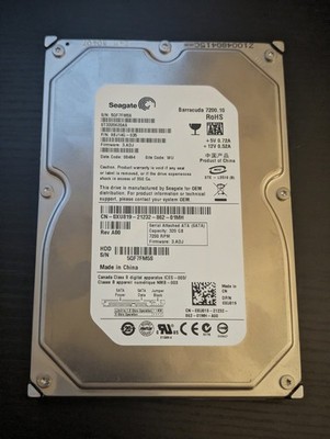 Seagate Barracuda 7200.10  320GB 3.5''  SATA Hard Drive - ST3320620AS 