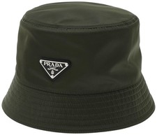 PRADA TUNDRA 2HC137 2DMI 244 Triangle LOGO Bucket hat New