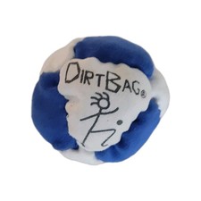 Dirtbag Classic World Footbag Hacky Sack Blue White 8 Panel Sand Filled NEW
