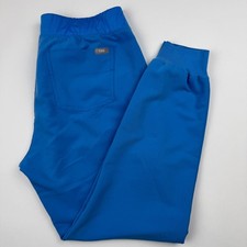 FIGS Womens Medium Scrub Pants Blue Zamora High Waist Drawstring Joggers