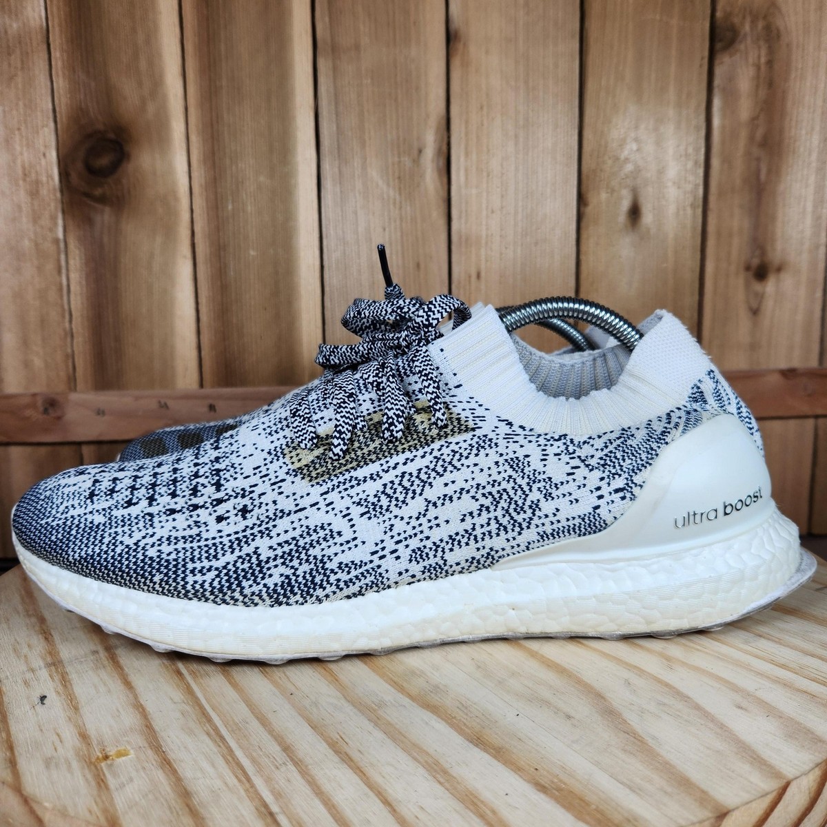 Adidas UltraBoost Uncaged Shoes Mens 11 White Knit Running 