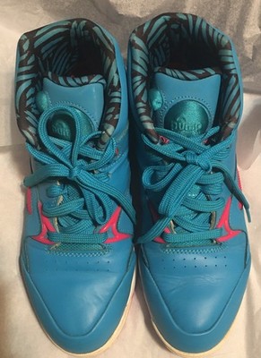 2013 Reebok Pump Aerobic Hexalite Sneakers Blue/Pink Size7.5 Read Description