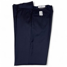 NWT Jos. A. Bank Superfine Wool Gabardine Navy Blue Dress Pants Size W34 195