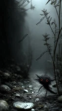 4 Dark Creature - Digital Image Picture Phone Background AI Art, 4 images