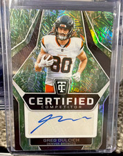 2024 Panini Totally Certified Greg Dulcich Broncos Mirror Platinum Camo Auto /25