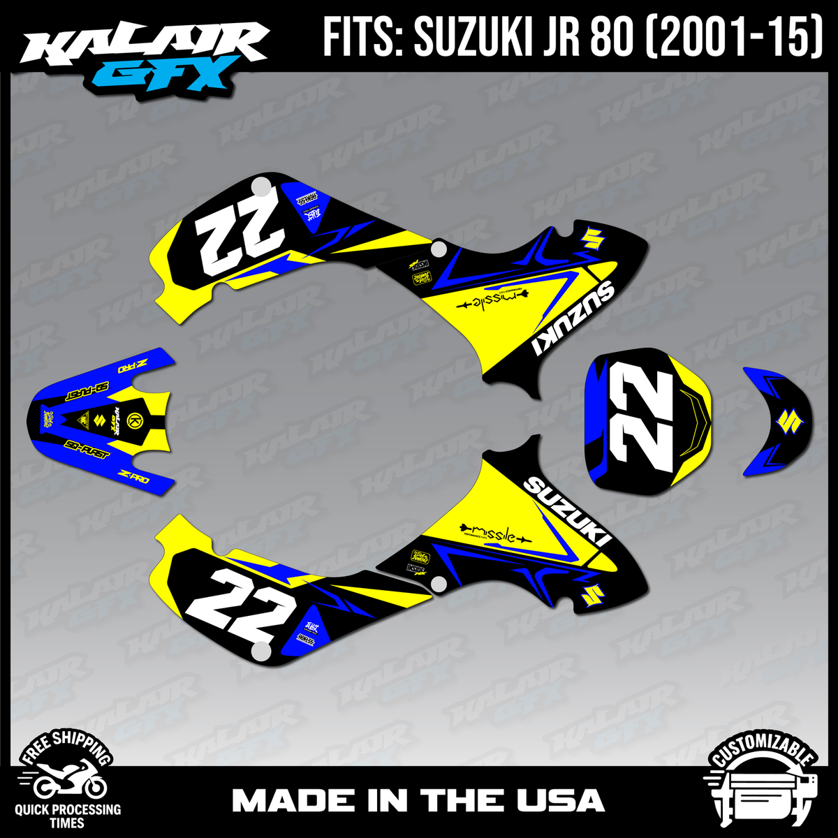 Graphics Kit for SUZUKI JR80 (2001-2015) JR 80 Evader Series