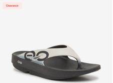 OOFOS OOriginal Flip Flop - Men's Off White   No Import Fees