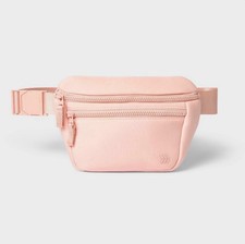 Premium Belt Bag Blush All In Motion Water-Resistant Knit Fanny Pack Pink Peach