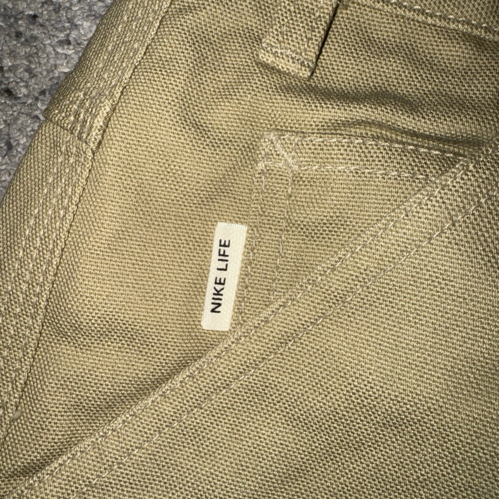 Nike Life Carpenter Parachute Cargo jeans Pants  Men's 32x31 Khaki HJ8478-297 thumbnail 4