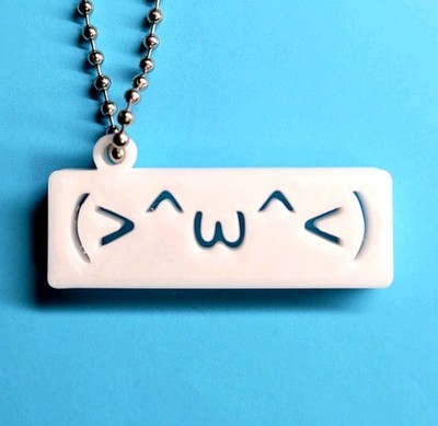 Smile Kaomoji keychain Keyring Emoji Cute Y2k Meme 3d keyring Pendant Aesthetic