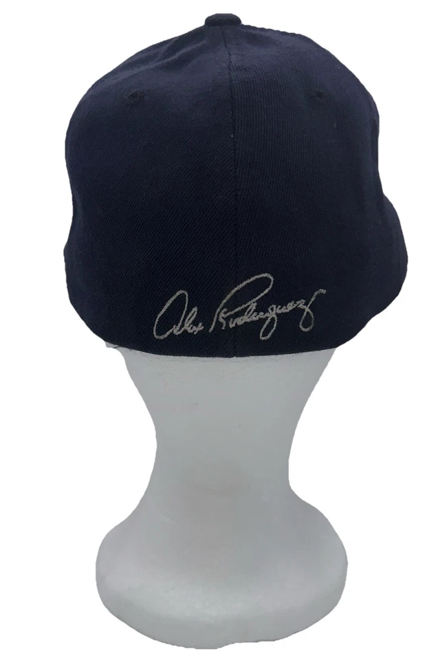VTG Y2K New York Yankees Alex Rodriguez A Rod Logo Cap Hat Fitted Flex Fit OSFM - Image 2 of 4