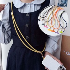 Trendy Silicone Crossbody Keychain Lanyard Adjustable Strap for Everyday Use