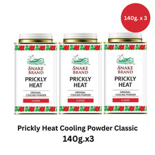 EAN 8852086001028 product image for SNAKE BRAND Prickly Heat Cooling Body Powder Use it to refresh your body.140g x3 | upcitemdb.com