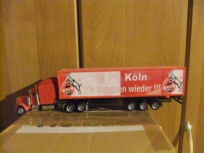 XXL 1. Bundesligatruck 1:64 Peterbilt Koffer Sattelzug 1. FC Köln