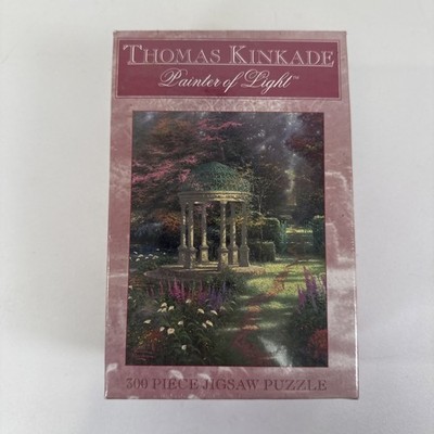 VTG Thomas Kinkade Painter of Light, The Garden Prayer 300 Piece Puzzle 18''x14''