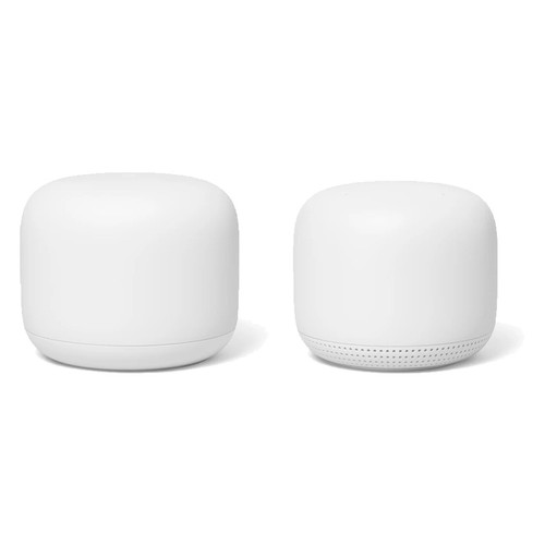Google Nest WiFi Home Mesh Router 2 Pack GA00822 - 1 Base Unit and 1 ...