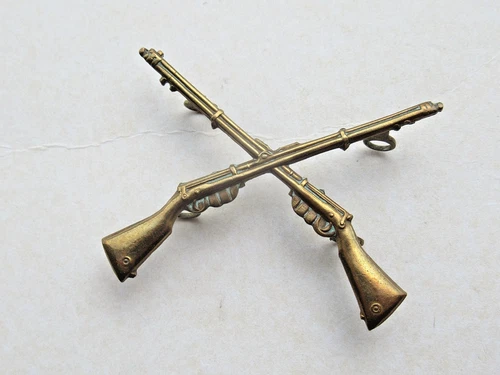 WW1 Era Marksman's Brass Sleeve/Arm Badge