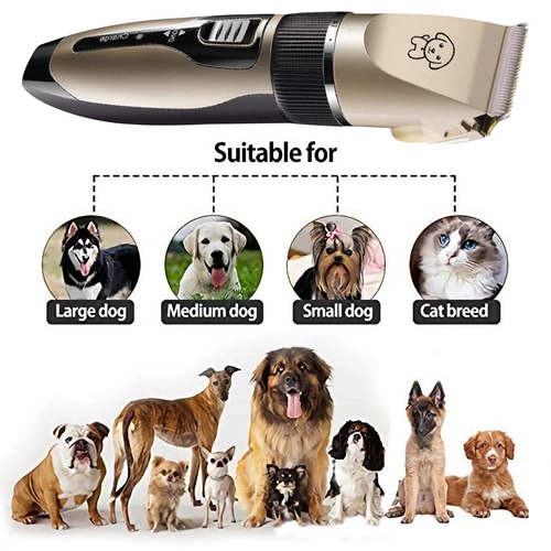 Rechargeable Cordless Pet Shaver,Low Noise Dog Clippers with Scissor Comb,Electr - Picture 6 of 12