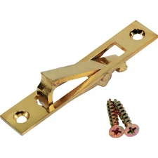 Hardware 2.94 In. L. Rectangular Bright Brass Edge Pocket Door Pull  Hardware