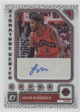 2023-24 Panini Donruss Optic Signature Series Jalen McDaniels #SS-MCD Auto 1fa4