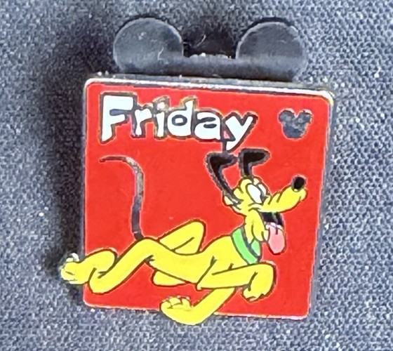 Disney   2013 Hidden Mickey   Days of the Week Pluto  Friday Pin