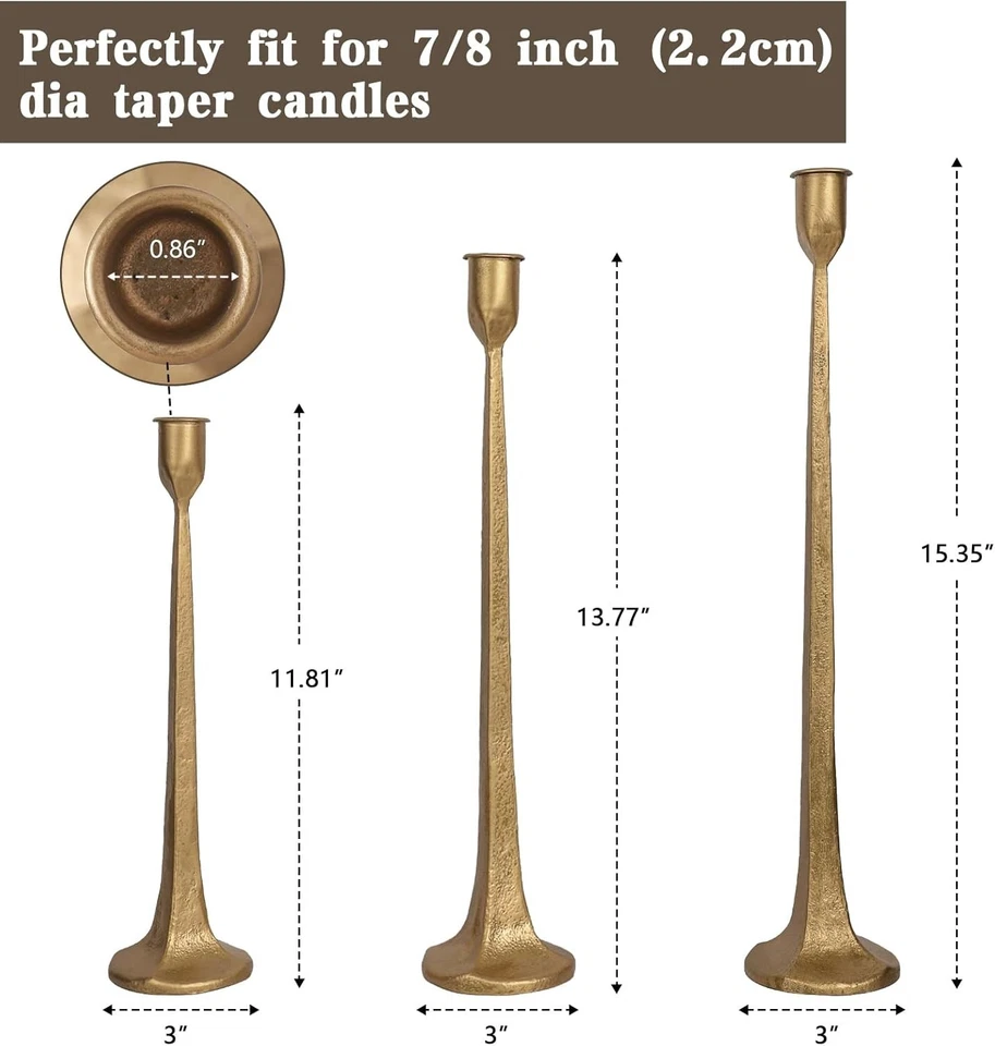 Elegante Juego de Candelabros de Hierro - Centro de Mesa de Comedor Foto 4 de 4