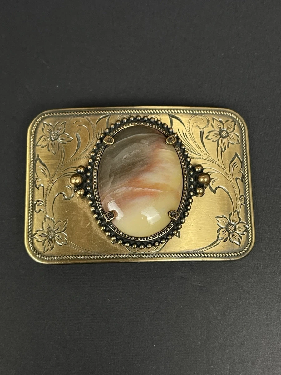 Agate Brown Vintage Belt Buckles for sale | eBay display picture 1