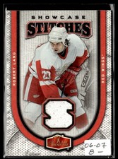 2006-07 Flair Showcase Stitches Robert Lang Detroit Red Wings #SS-RL