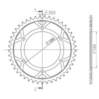Zahnrad Aluminium P525 - Z42 (DIS.45501) KTM 950 LC8 Adventure/Adventure