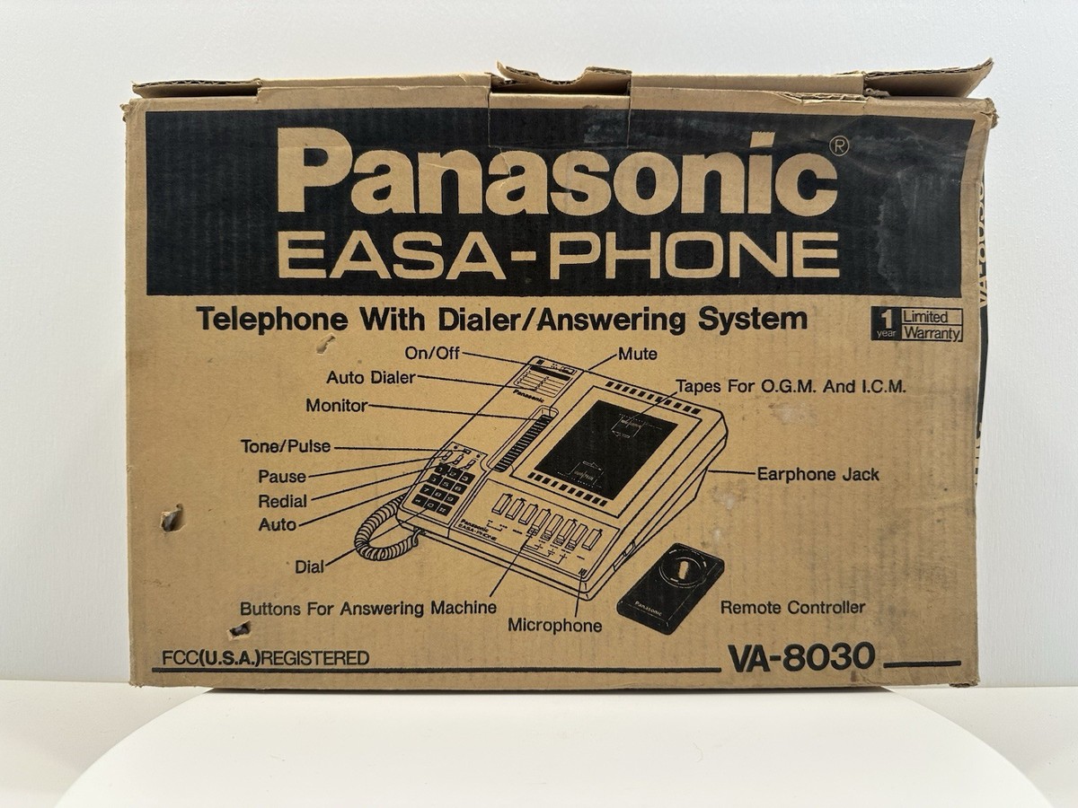 VINTAGE *NEW* Panasonic Easa-Phone Va-8030 Telephone w/ Dialer
