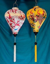 2pc 20" AUTHENTIC VIETNAMESE SILK LANTERN Garlic Umbrella