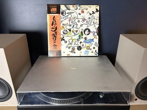 Led Zeppelin III Japan 1976 Vinyl Insert Poster & Obi G+/VG++