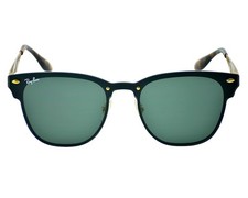 Ray-Ban Sunglasses RB3576N Blaze Clubmaster Gold Frame Green Classic Lens 47mm