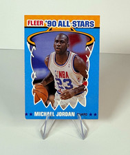 1990 Fleer '90 All-Stars Michael Jordan Insert #5 Chicago Bulls HOF