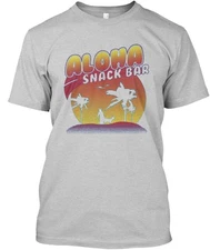 Aloha Snackbar T-Shirt Made in the USA Size S to 5XL