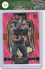2025 Panini Select #146 Jalon Walker Pink Prizm Shock
