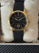 SEIKO  Slim profile Matte black dial Quartz Movement SUR560-MINT