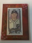 Jace Jung 2025 Topps Allen & Ginter Red Framed Mini Cloth 9/10 Detroit Tigers