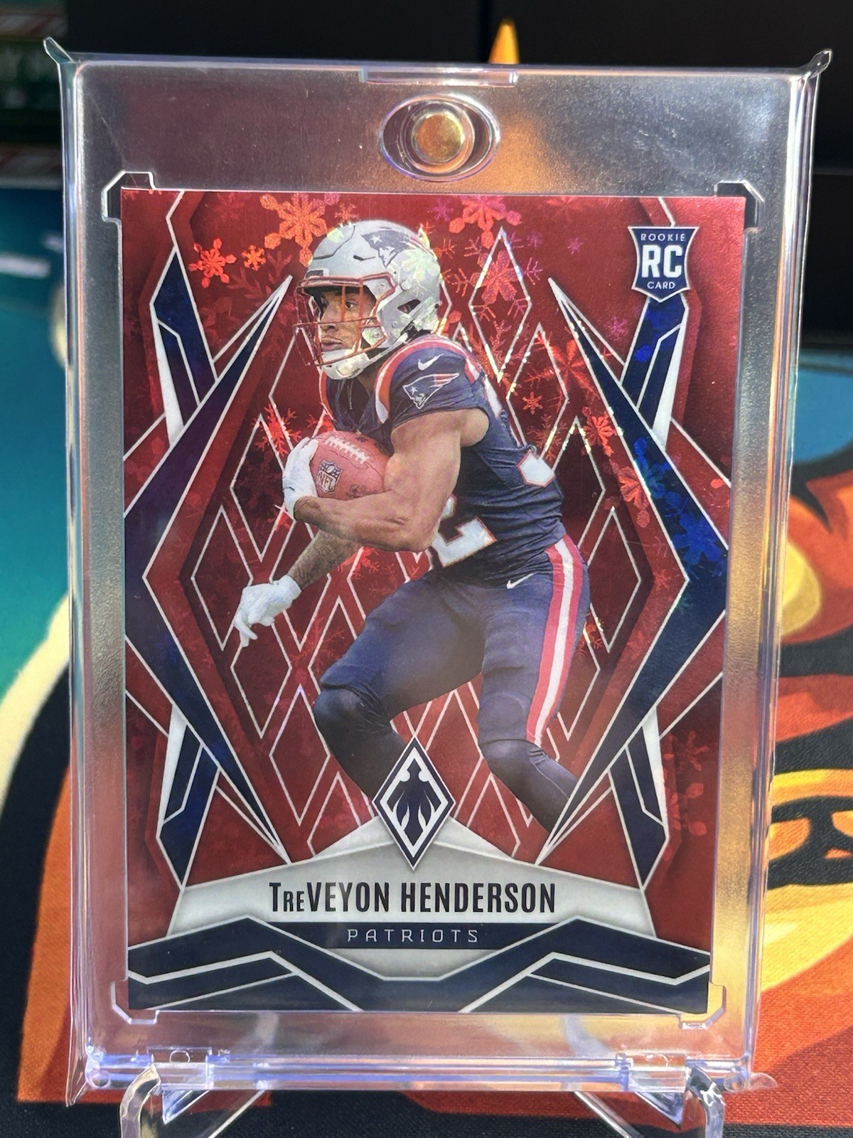 2025 Panini Phoenix - Rookies TreVeyon Henderson #187 Red Winter (RC) /399